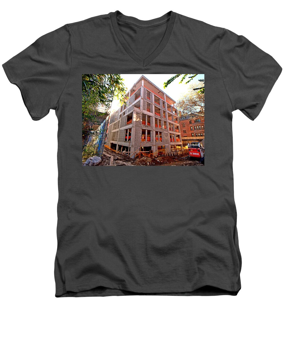  Men's V-Neck T-Shirt featuring the photograph 455 W 20th 1 by Steve Sahm