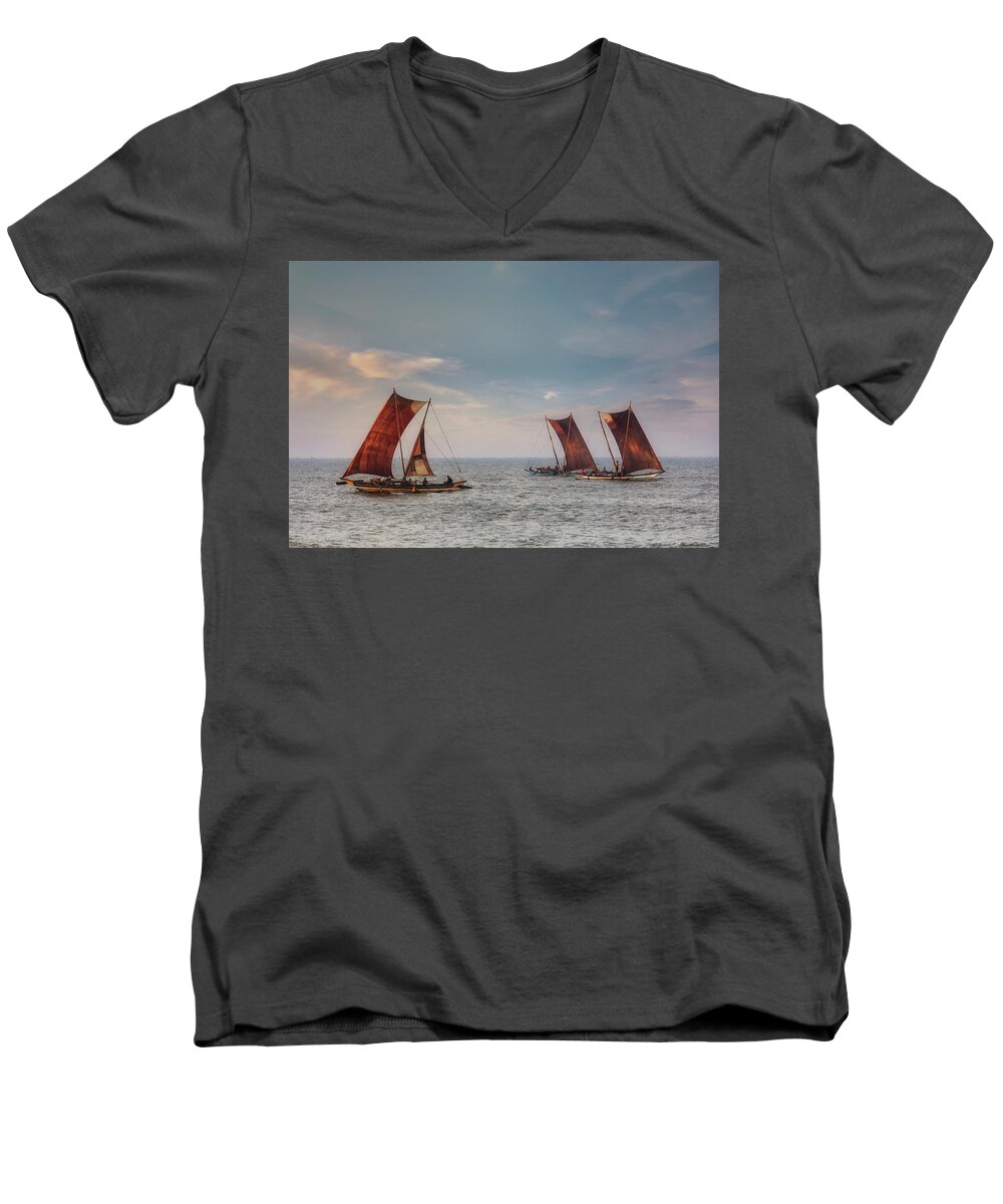Negombo Beach Men's V-Neck T-Shirt featuring the photograph Negombo - Sri Lanka #6 by Joana Kruse