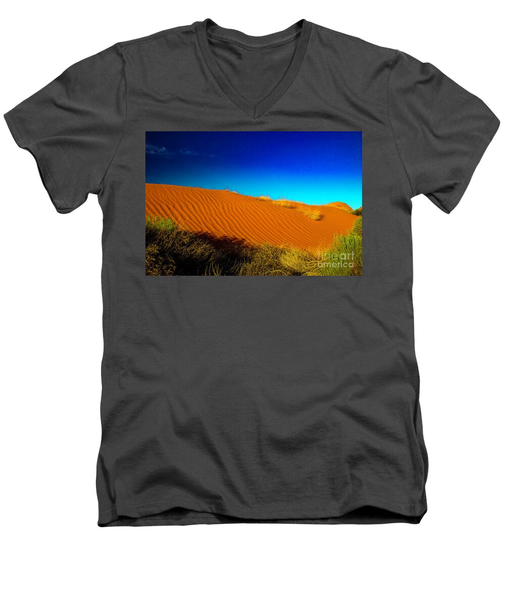 Sand Dune Men's V-Neck T-Shirt featuring the photograph Sand Dune #2 by Mark Jackson