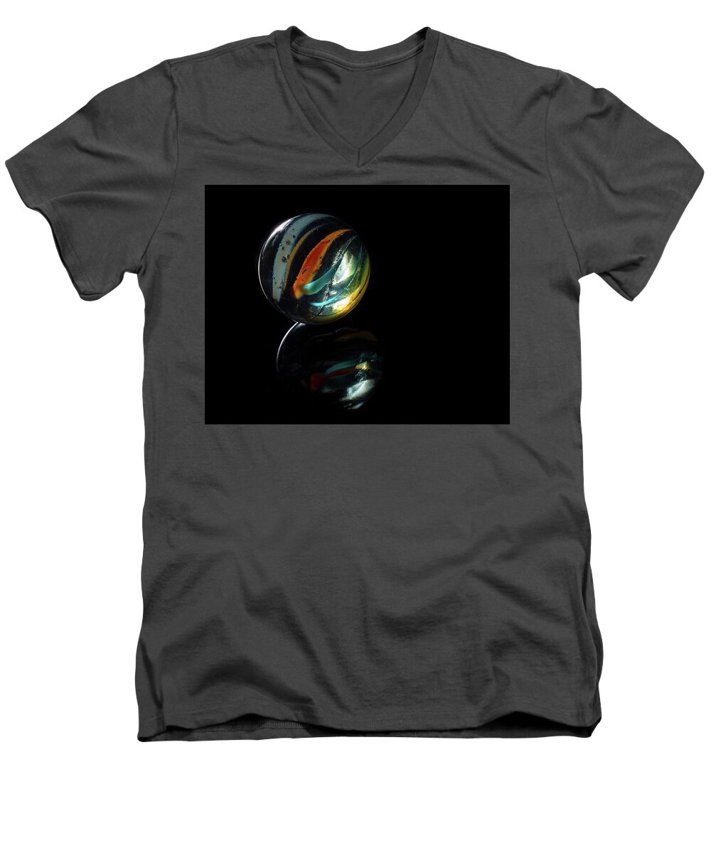 America Men's V-Neck T-Shirt featuring the photograph A Child's Universe 2 by James Sage