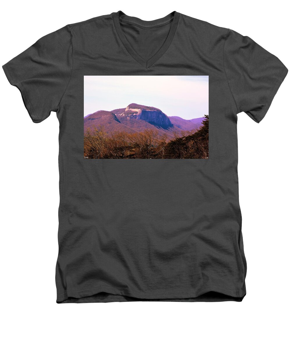 A View Of Table Rock Men's V-Neck T-Shirt featuring the photograph A View Of Table Rock by Lisa Wooten