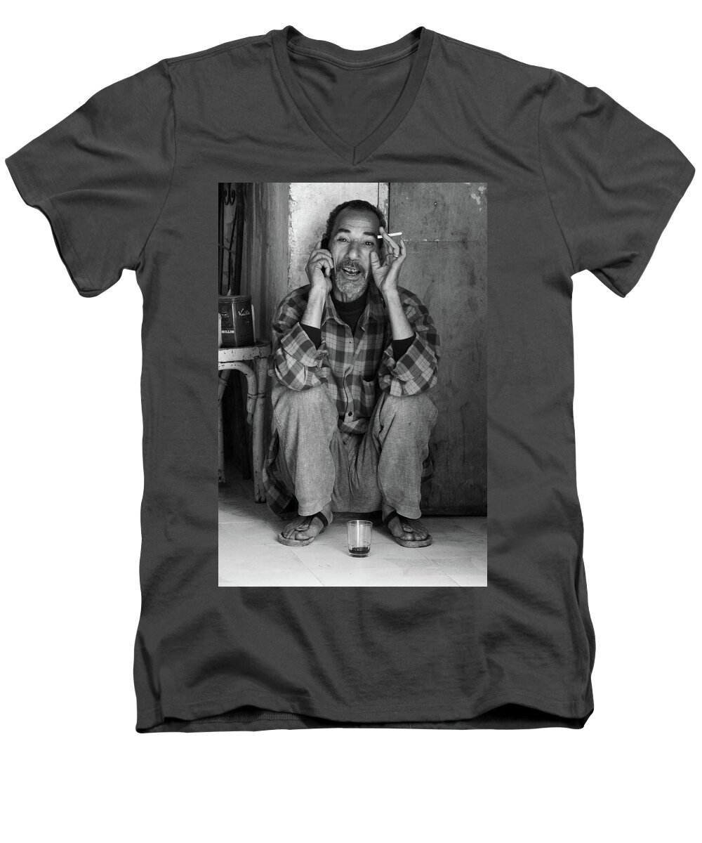 Jezcself Men's V-Neck T-Shirt featuring the photograph All I Need by Jez C Self
