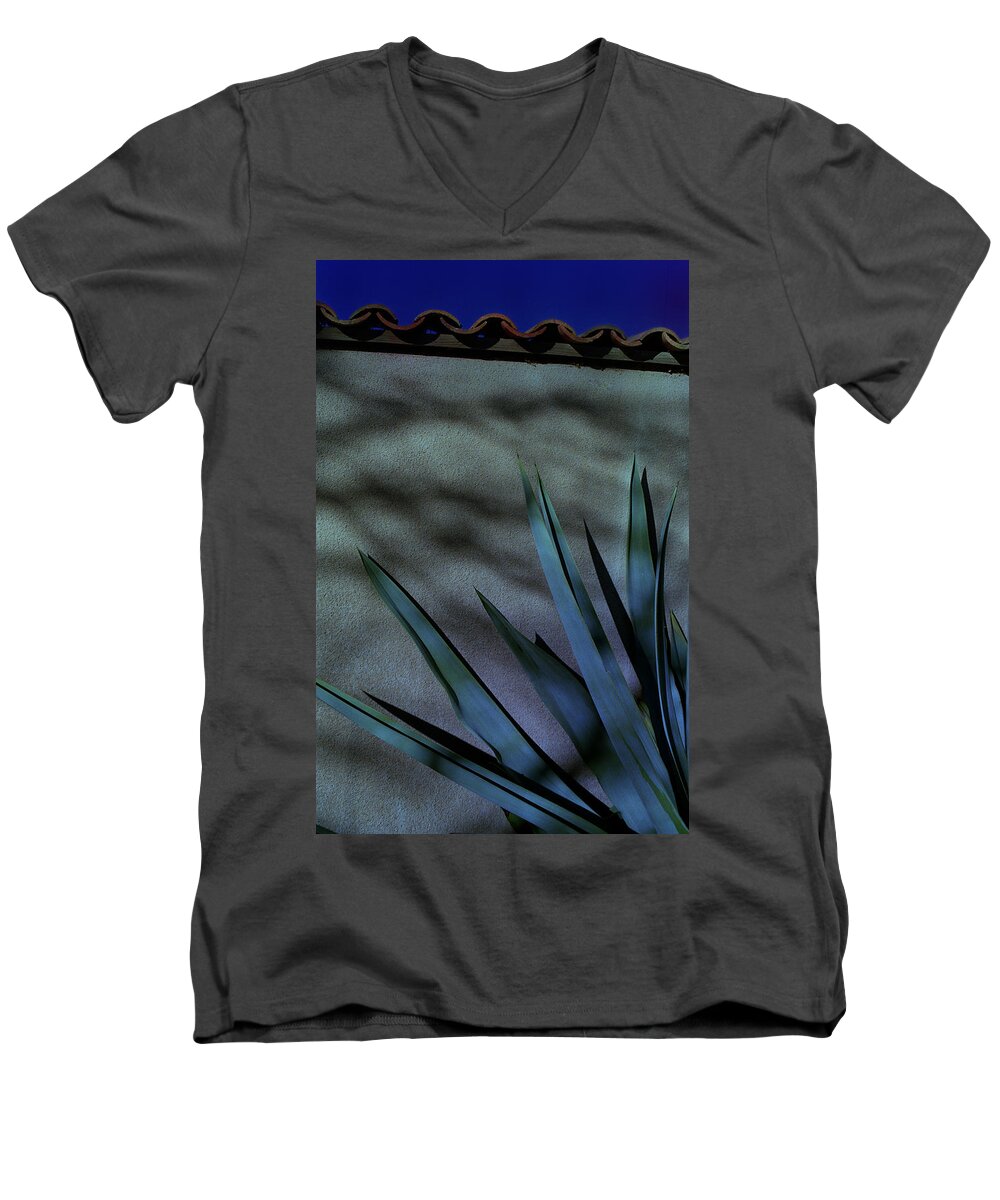 Aloe Vera Men's V-Neck T-Shirt featuring the photograph Aloe Cool by Mark Fuller