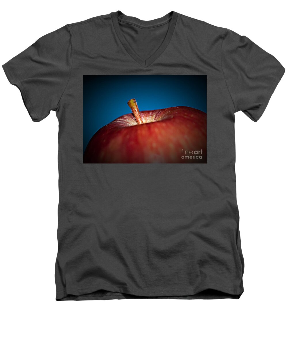 Fruit Men's V-Neck T-Shirt featuring the photograph An Apple a Day by Sherry Hallemeier