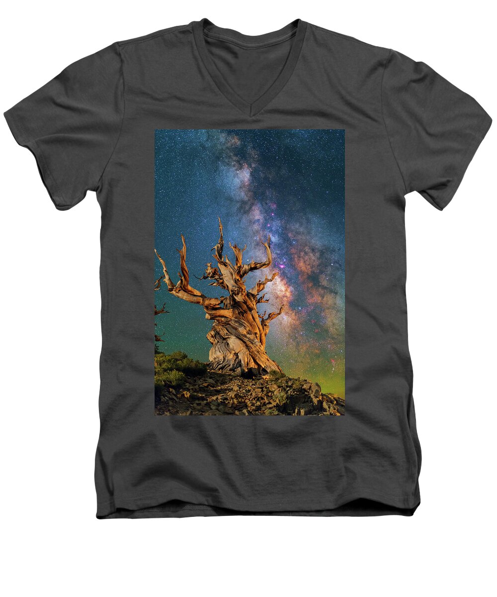 Astronomy Men's V-Neck T-Shirt featuring the photograph Ancient Beauty by Ralf Rohner