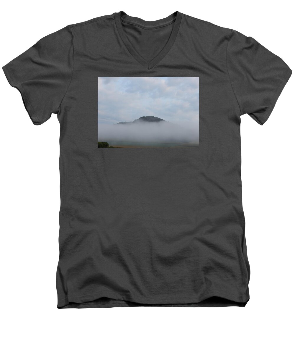 Mist Men's V-Neck T-Shirt featuring the photograph Ancient of Days by Wild Thing