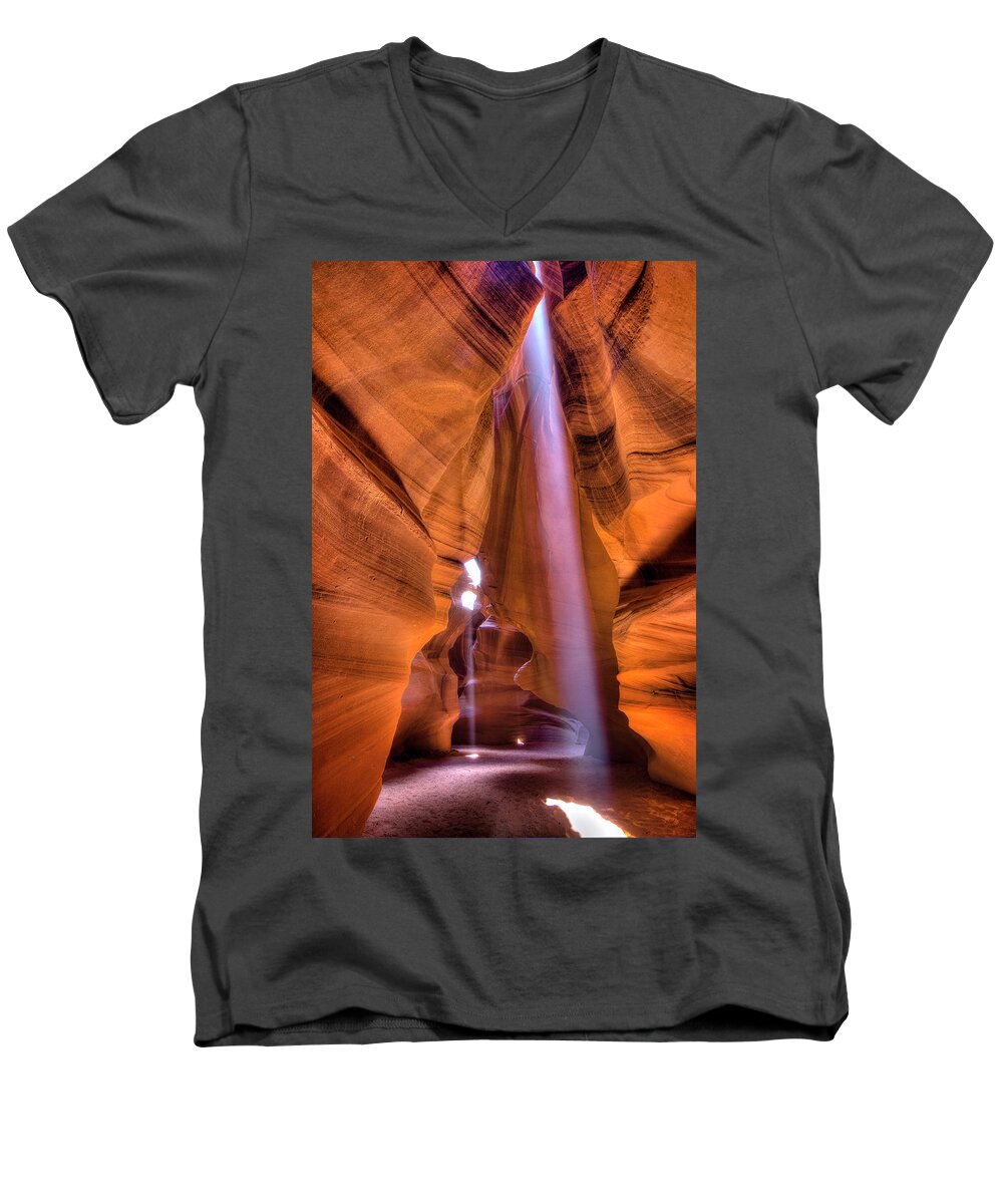 Arizona Men's V-Neck T-Shirt featuring the photograph Beam Splitter by Michael Ash
