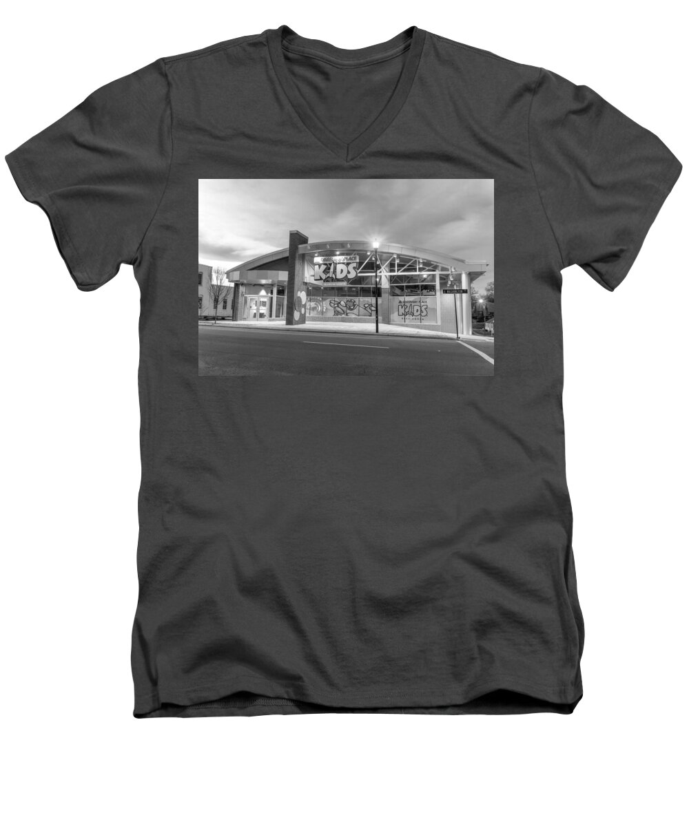 Black And White Men's V-Neck T-Shirt featuring the photograph Black and White 133 by Jimmy McDonald