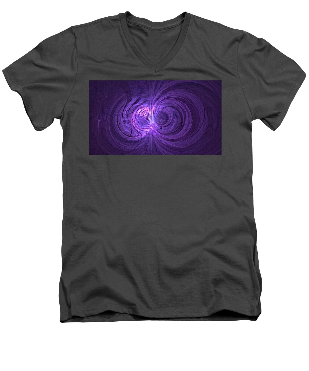  Men's V-Neck T-Shirt featuring the digital art Engines of Creation by Doug Morgan
