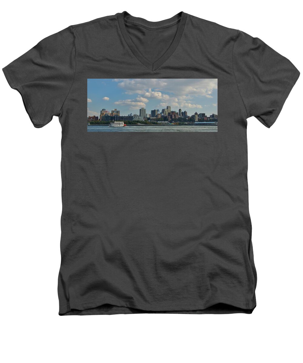 Brooklyn Men's V-Neck T-Shirt featuring the photograph Brooklyn by Christopher James