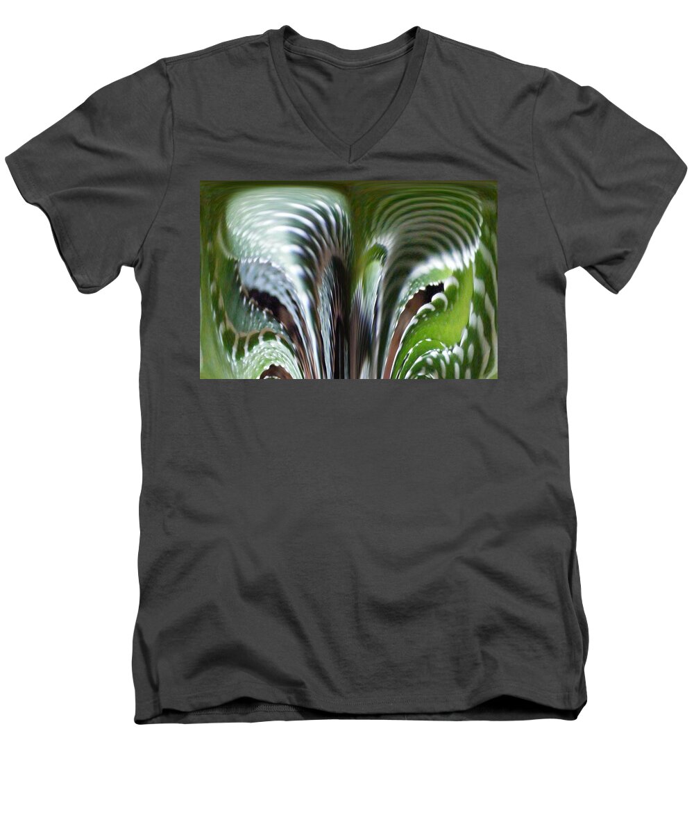 Cactus Digital Art Men's V-Neck T-Shirt featuring the photograph Cactus Predator by Barbara A Griffin