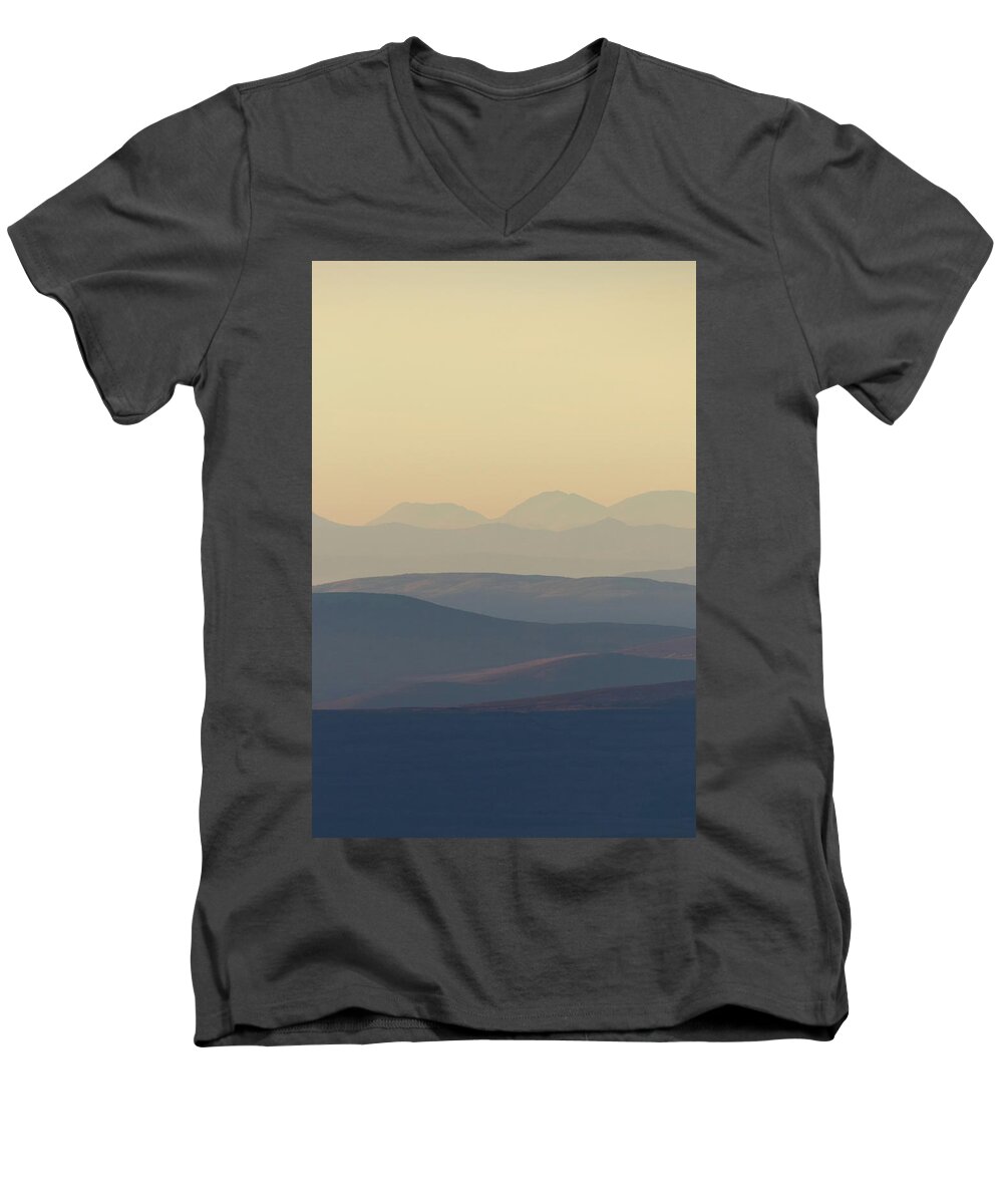 Sunset Men's V-Neck T-Shirt featuring the photograph Cairngorms Sunset by Pete Walkden