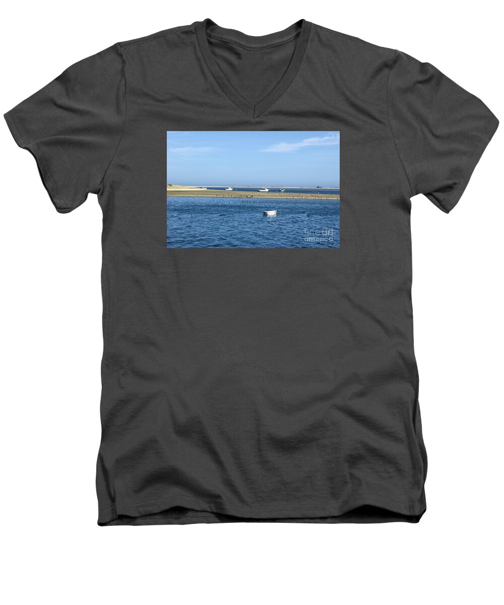 Usa Men's V-Neck T-Shirt featuring the photograph Cape Cod Tranquility by David Birchall