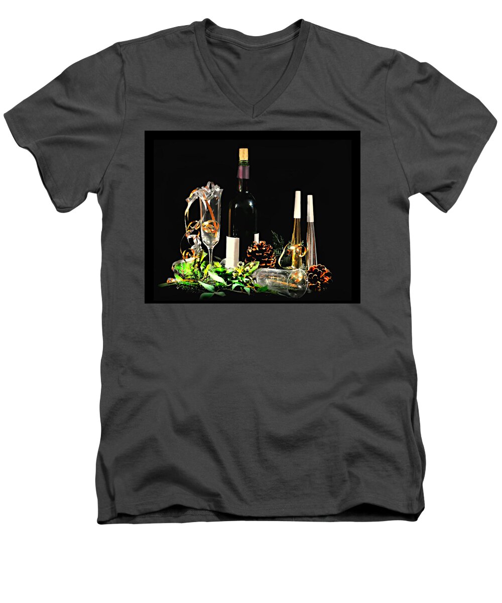 Celebrate Men's V-Neck T-Shirt featuring the photograph Celebration by Diana Angstadt