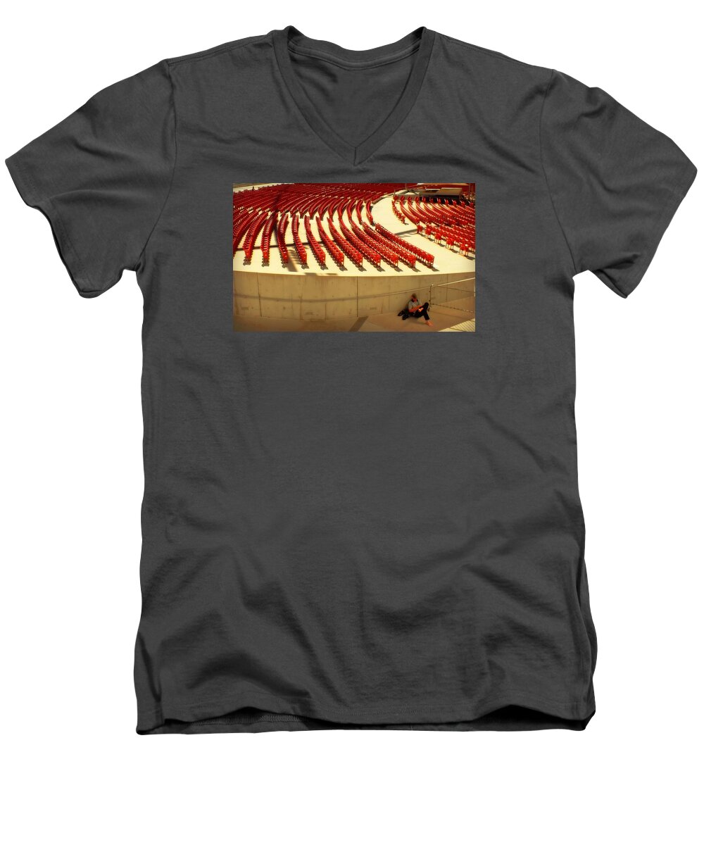 Alone Men's V-Neck T-Shirt featuring the digital art Choices by Tg Devore