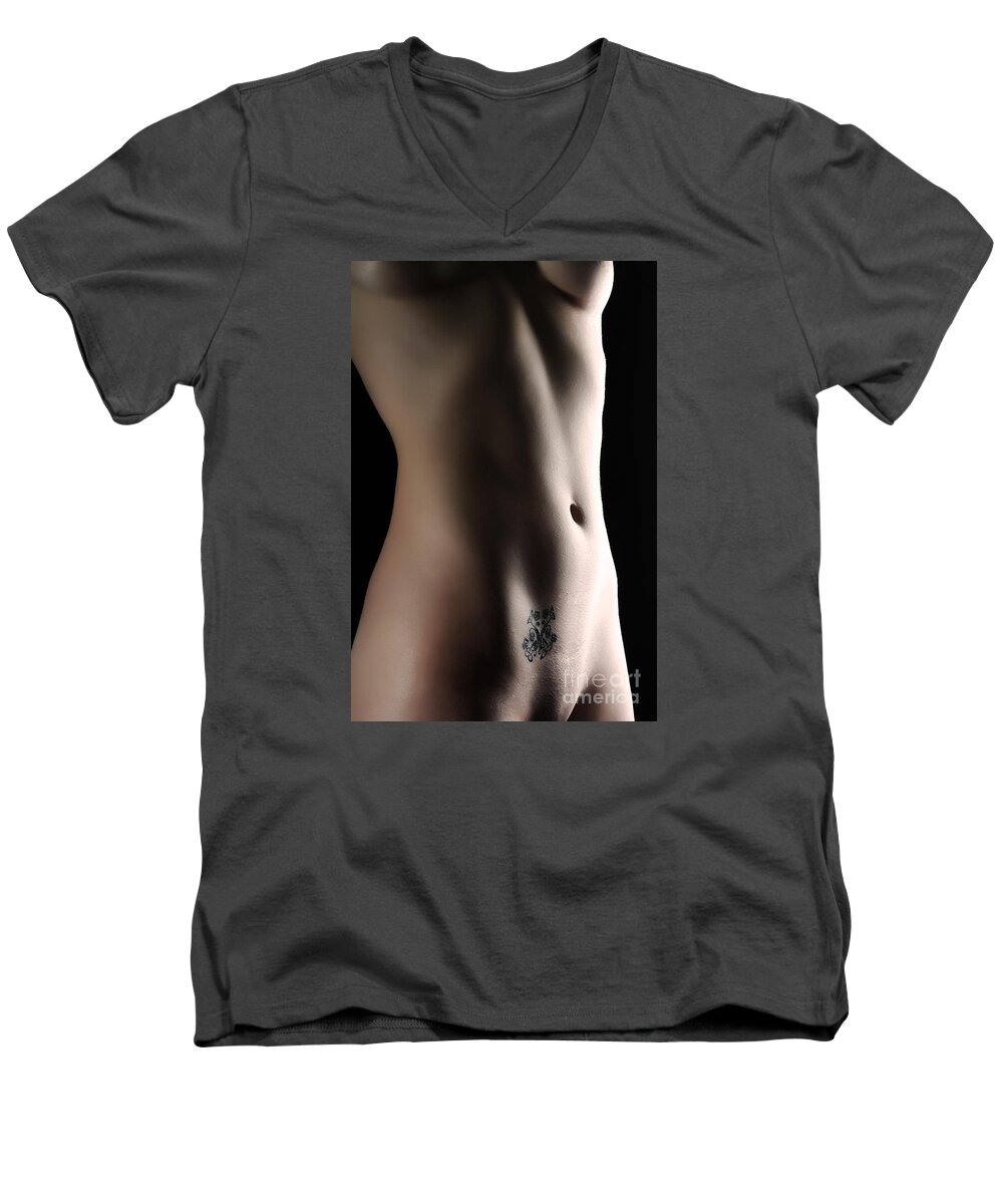 Artistic Men's V-Neck T-Shirt featuring the photograph Cinematic Vision by Robert WK Clark