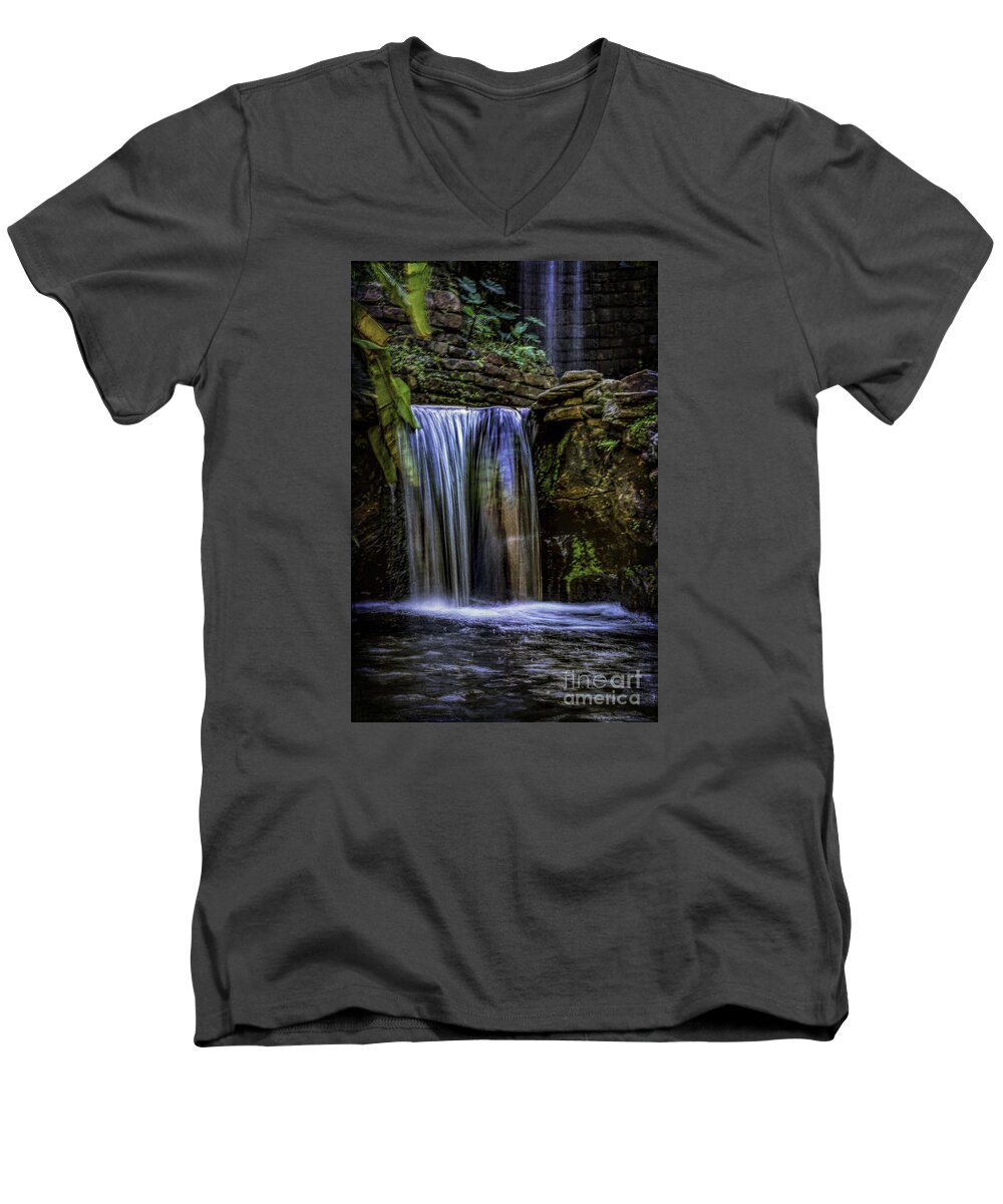 Park Men's V-Neck T-Shirt featuring the photograph Cool Water by Ken Frischkorn
