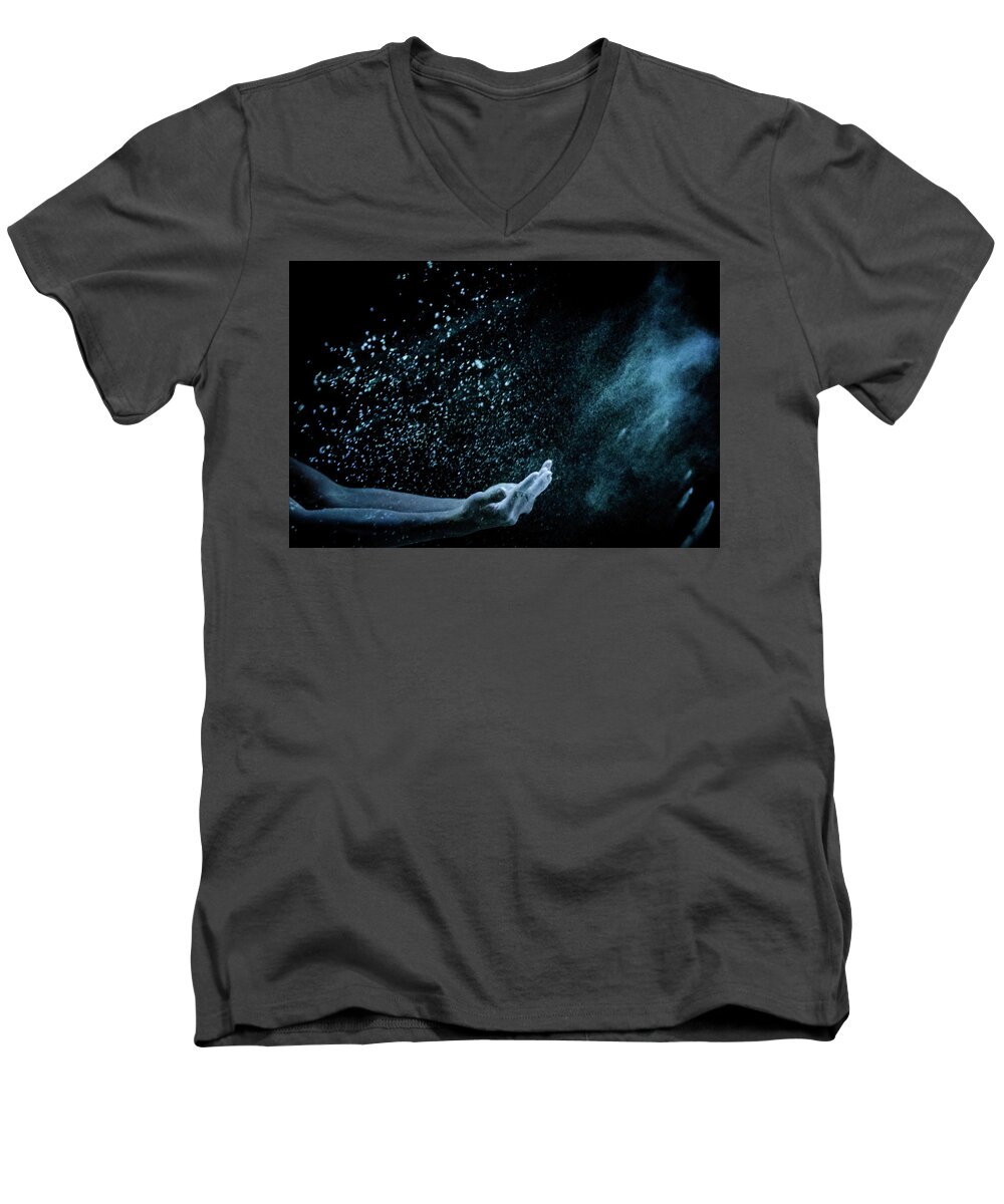 Creation Men's V-Neck T-Shirt featuring the photograph Creation 4 by Rick Saint