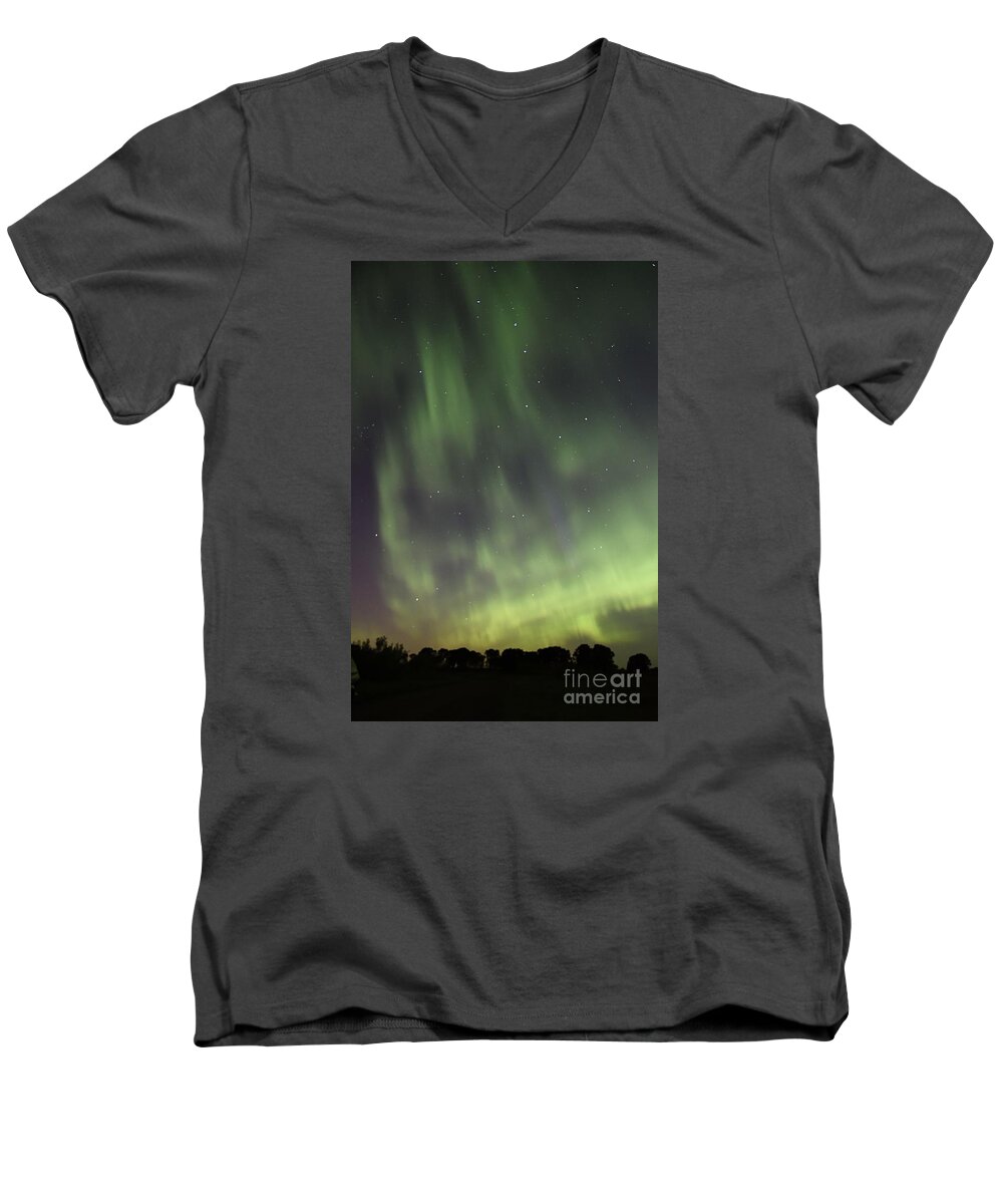 Photography Men's V-Neck T-Shirt featuring the photograph Dancing With the Dipper by Larry Ricker