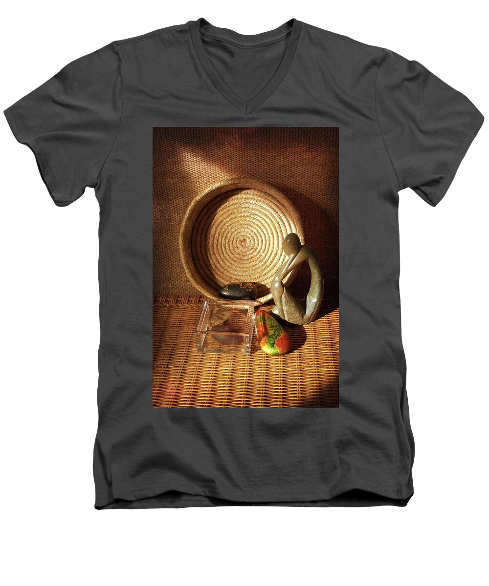 Still Life Men's V-Neck T-Shirt featuring the photograph Days End by Cheryl Charette