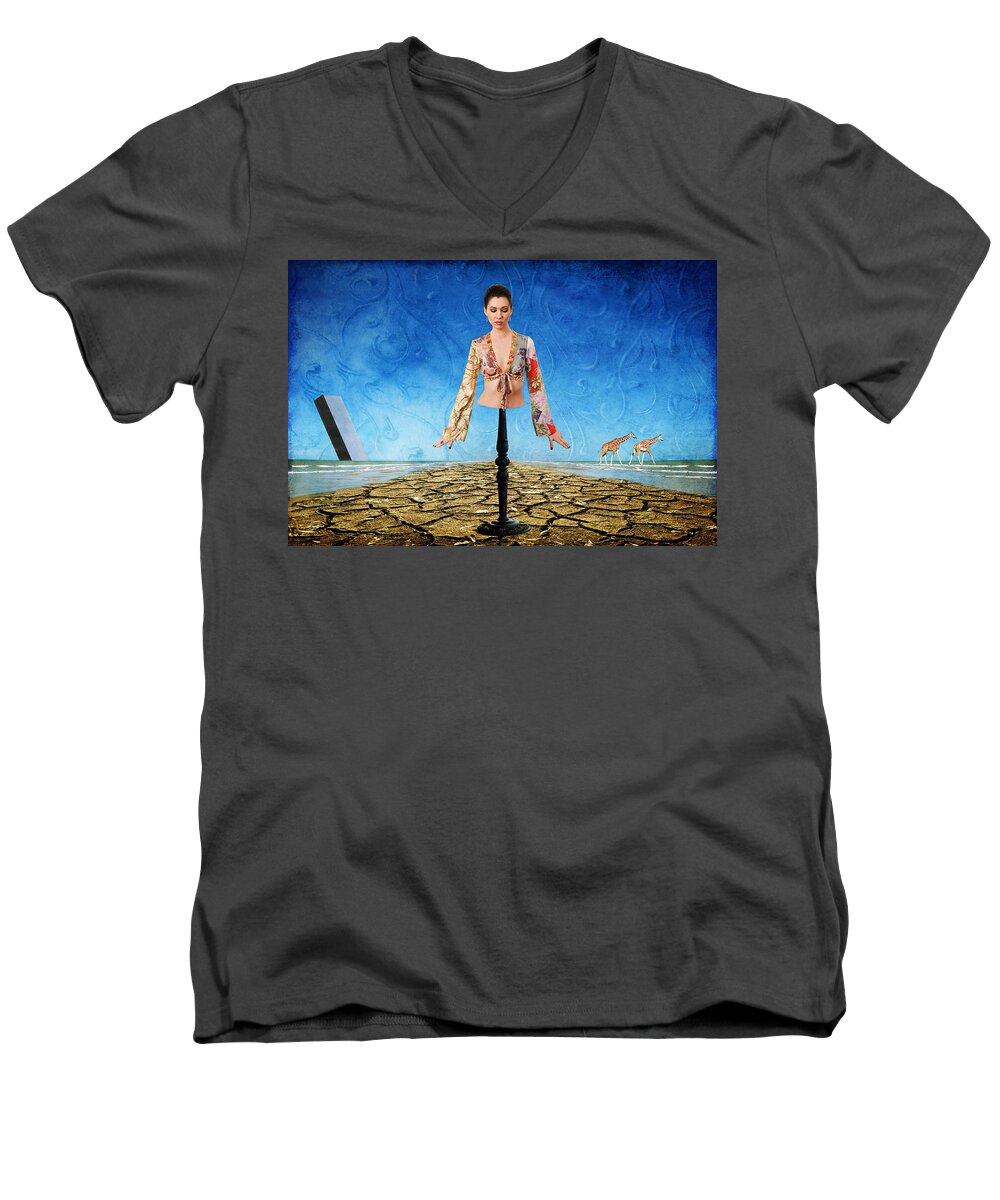 Surreal Men's V-Neck T-Shirt featuring the photograph Desire No. 11 by Andrew Giovinazzo