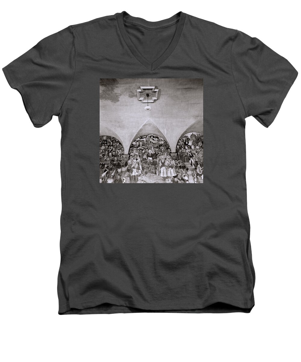 Diego Rivera Men's V-Neck T-Shirt featuring the photograph Diego Rivera by Shaun Higson