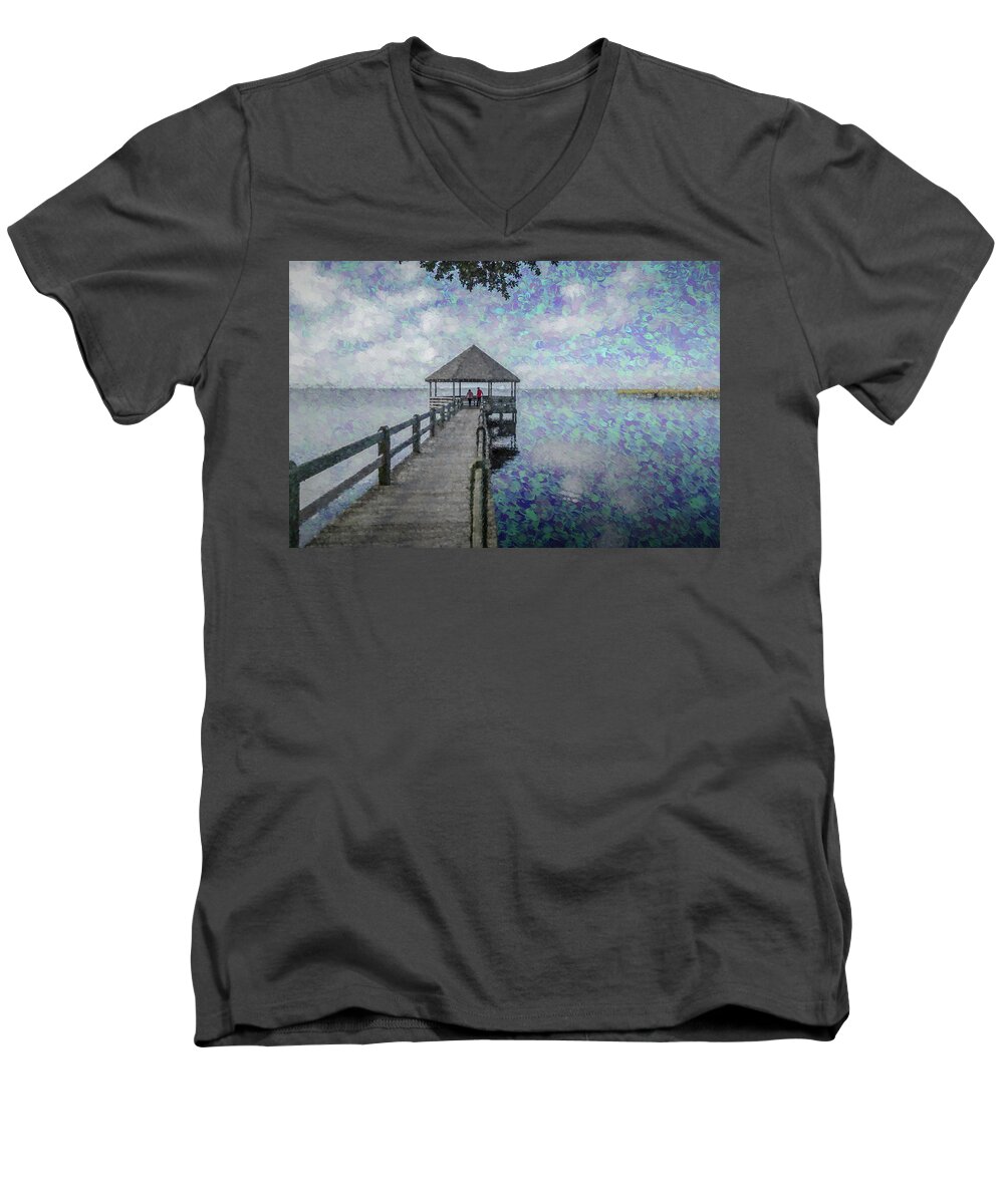 2016 Men's V-Neck T-Shirt featuring the photograph Dreaming Together by Wade Brooks