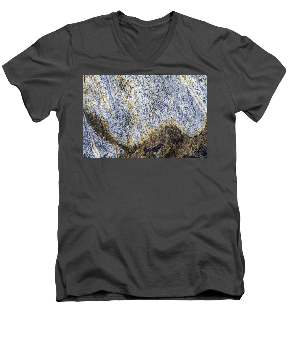 Macro Photography Men's V-Neck T-Shirt featuring the photograph Earth Portrait 001-035 by David Waldrop
