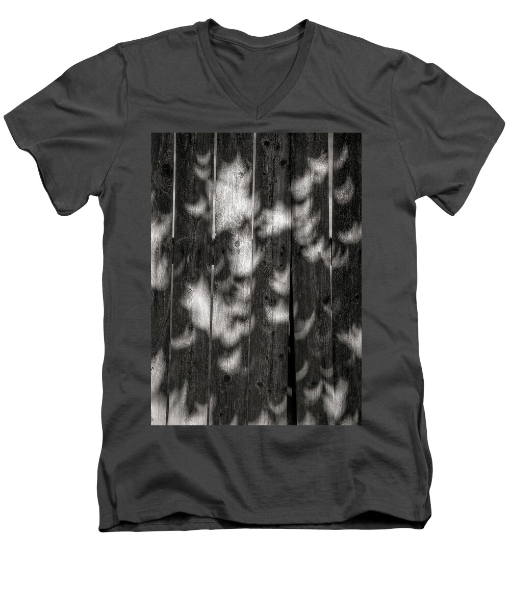Shadows Men's V-Neck T-Shirt featuring the photograph Eclipse Pattern 1 by David Smith