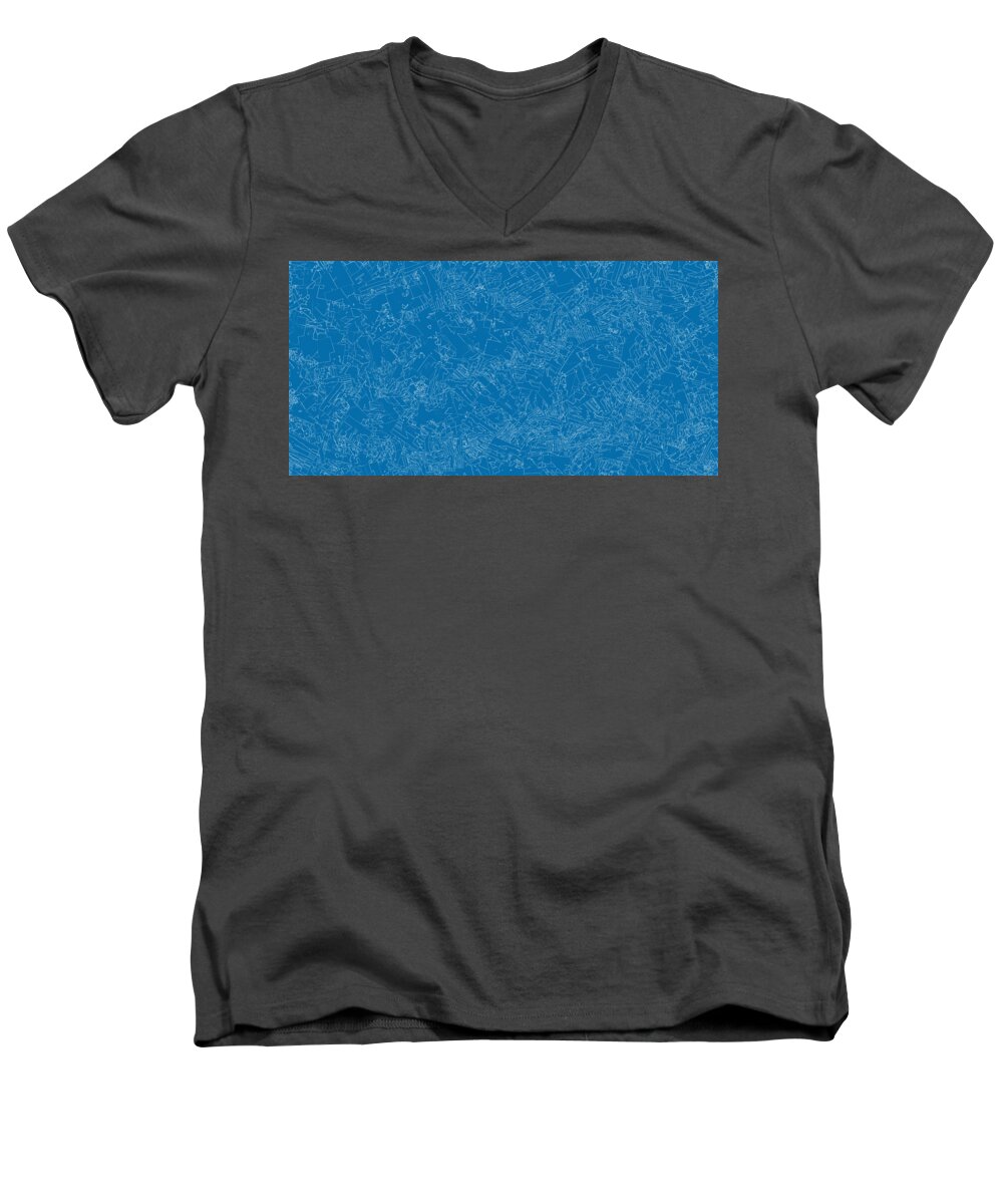 Art Men's V-Neck T-Shirt featuring the digital art Empechaient by Jeff Iverson