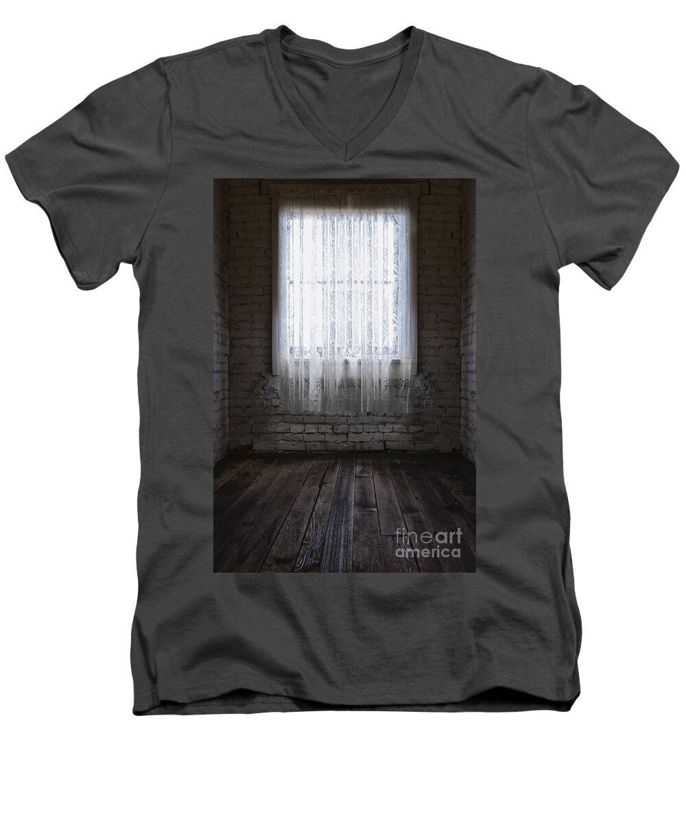Empty Men's V-Neck T-Shirt featuring the photograph Empty and Alone by Margie Hurwich