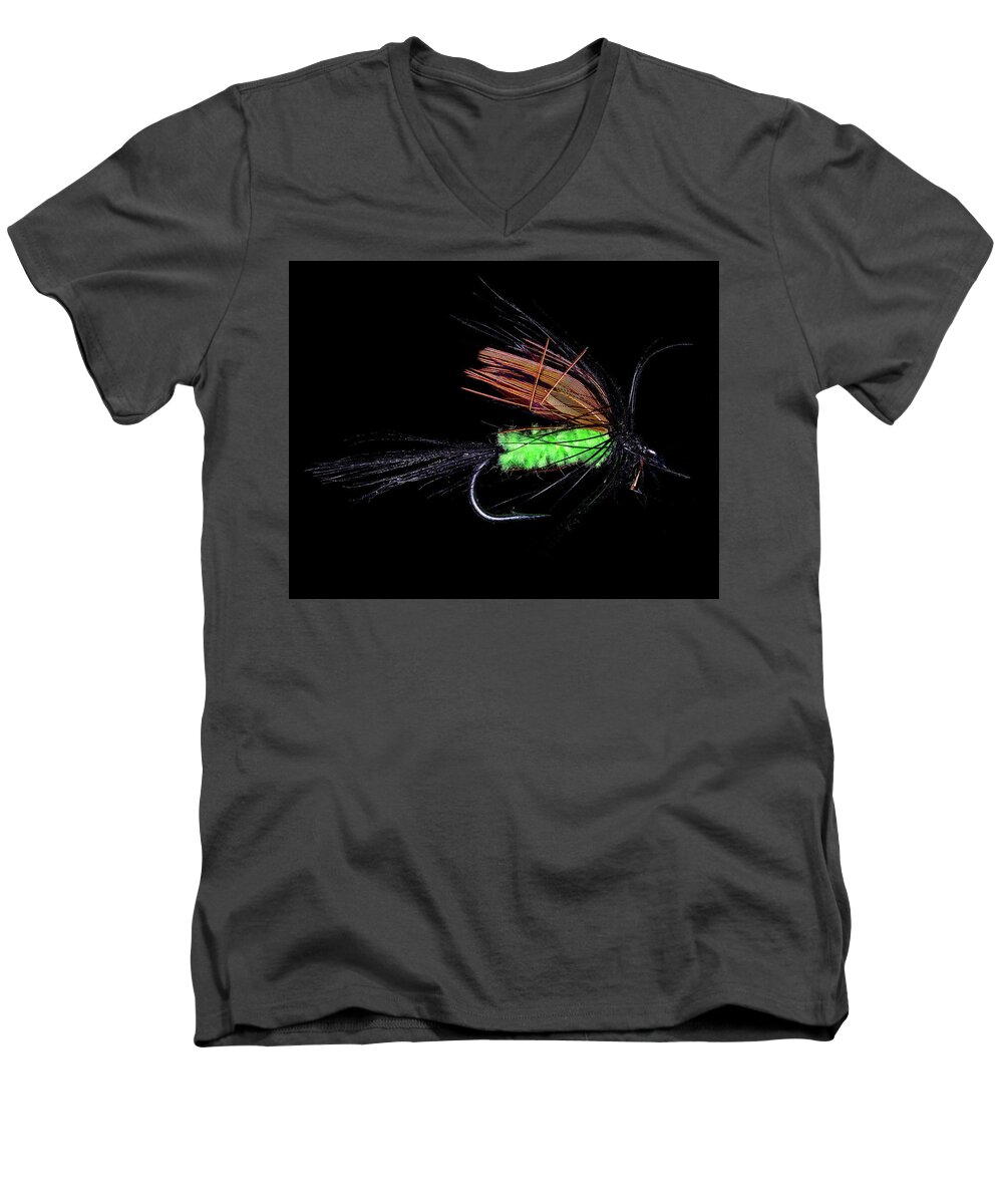 Canon 5d Mark Iv Men's V-Neck T-Shirt featuring the photograph Fly-Fishing 1 by James Sage