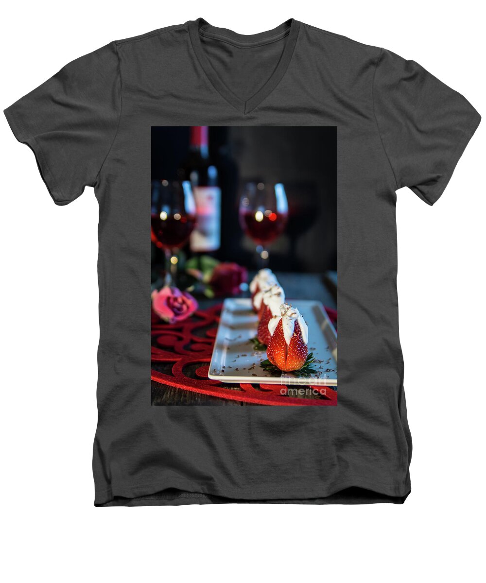Day Men's V-Neck T-Shirt featuring the photograph For My Sweetheart by Deborah Klubertanz