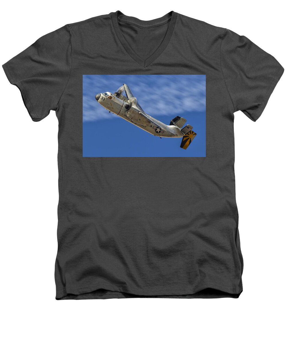 Grumman Men's V-Neck T-Shirt featuring the photograph Gimme A Break by Jay Beckman