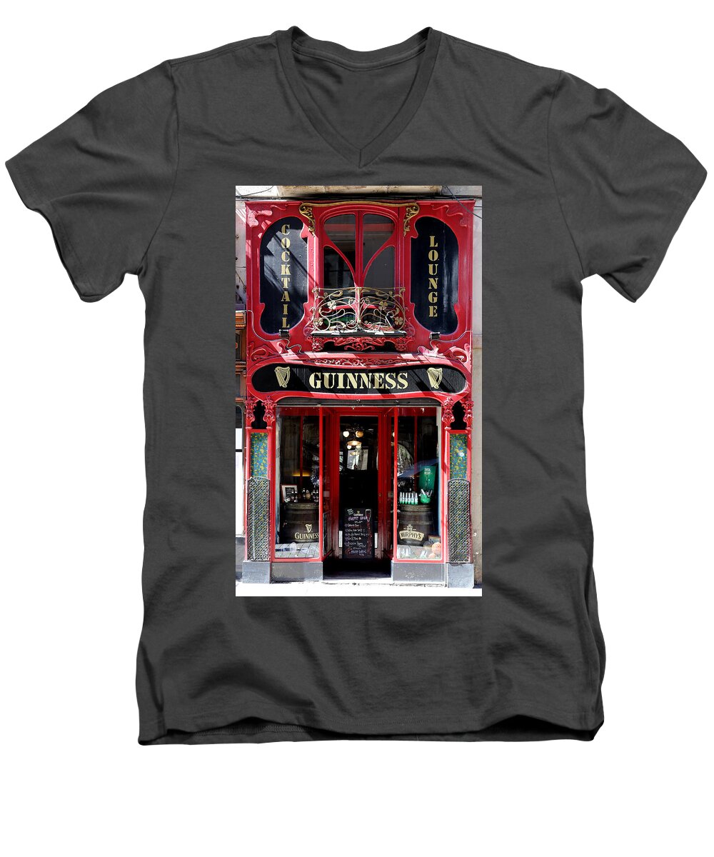 Guinness Men's V-Neck T-Shirt featuring the photograph Guinness Beer 5 by Andrew Fare