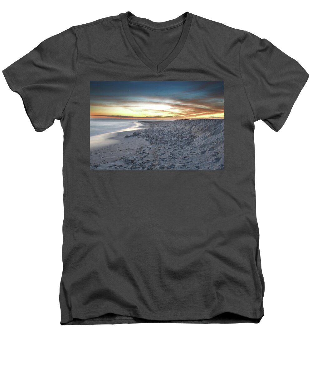 Seashore Men's V-Neck T-Shirt featuring the photograph Gulf Island National Seashore by Renee Hardison