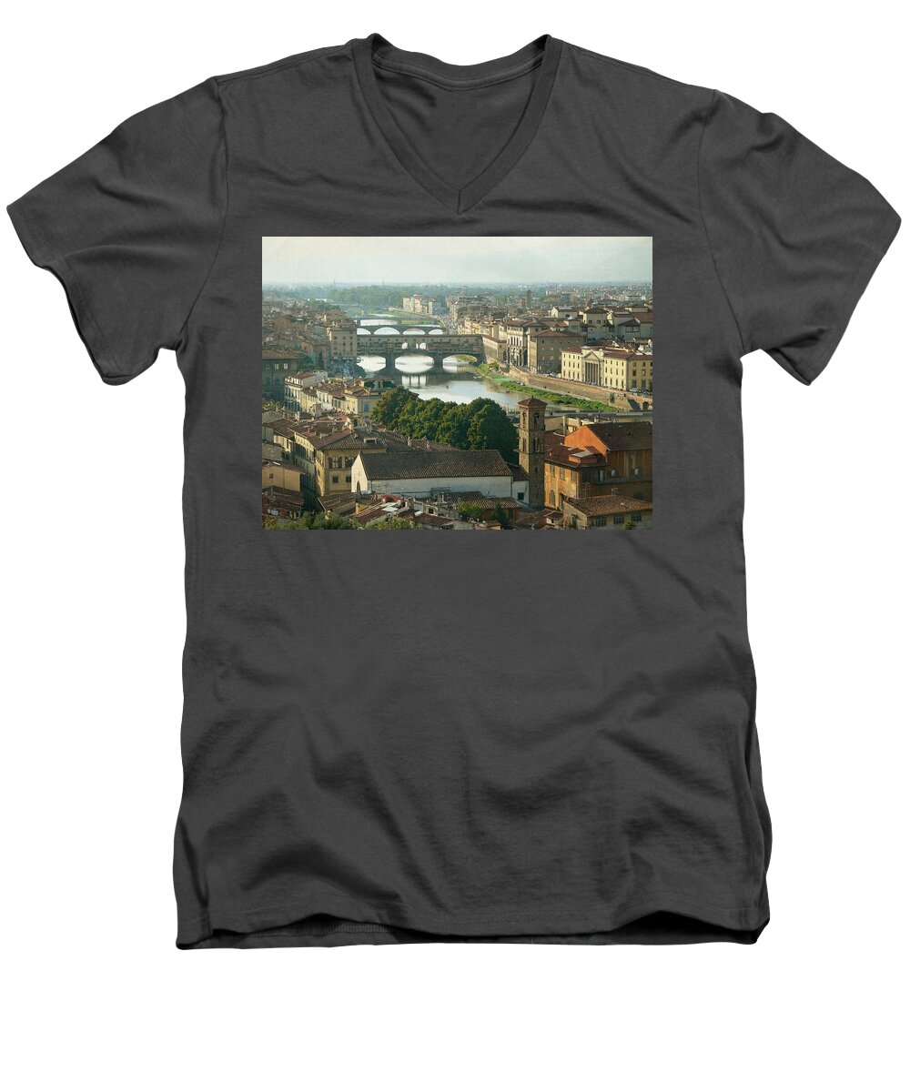 Travel Men's V-Neck T-Shirt featuring the photograph Holding On To Your Love by Lucinda Walter