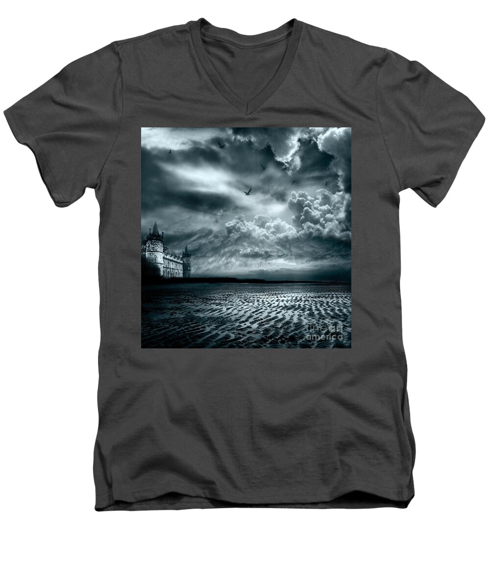 Beach Men's V-Neck T-Shirt featuring the photograph Home by Jacky Gerritsen