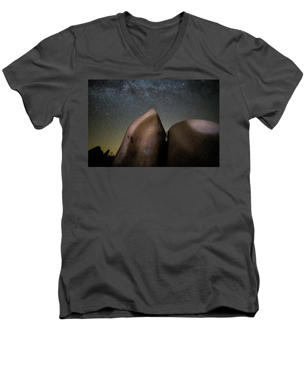 Astrophotography Men's V-Neck T-Shirt featuring the photograph Illuminati 1 by Ryan Weddle