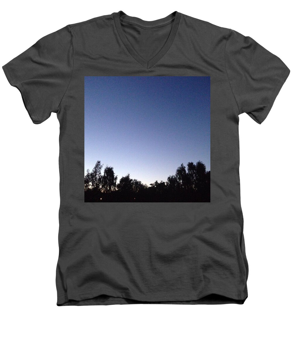 Inspirational Men's V-Neck T-Shirt featuring the photograph Evening 2 by Gypsy Heart