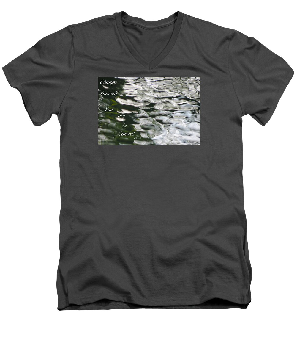  Men's V-Neck T-Shirt featuring the photograph In Control by David Norman