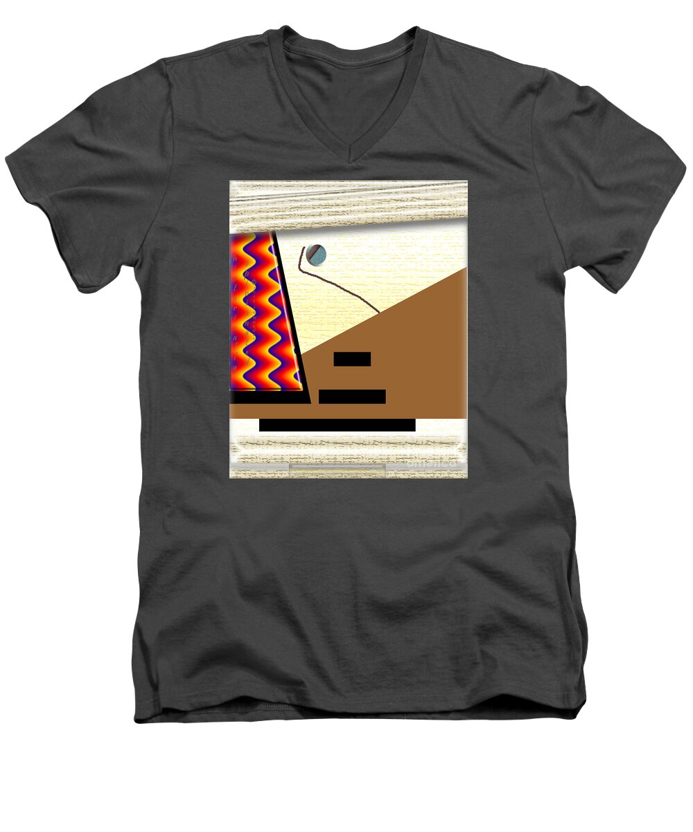 Eye Men's V-Neck T-Shirt featuring the digital art Inw_20a6143_rendezvous by Kateri Starczewski