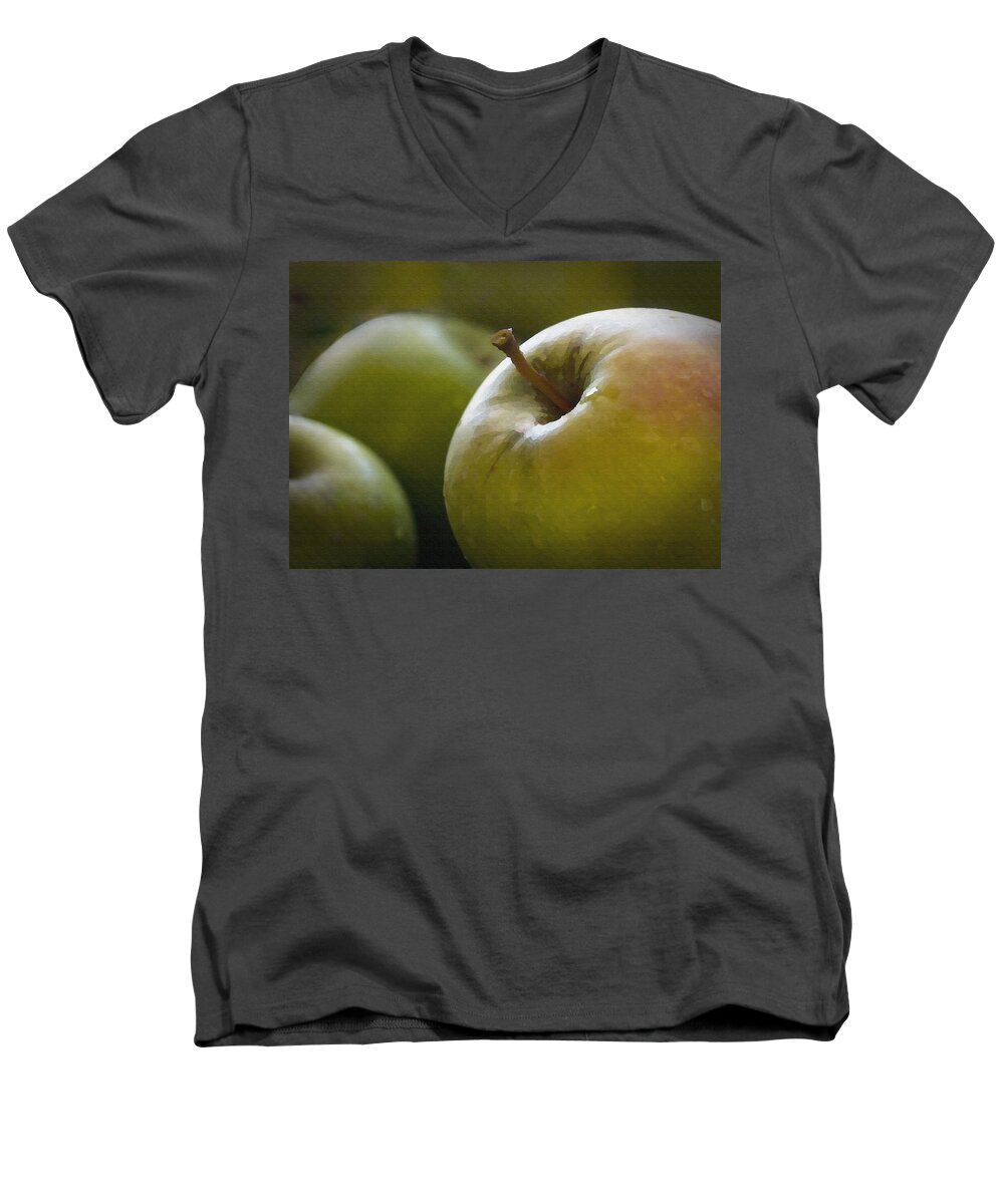 Fruit Men's V-Neck T-Shirt featuring the photograph Just Picked by Sharon Foster