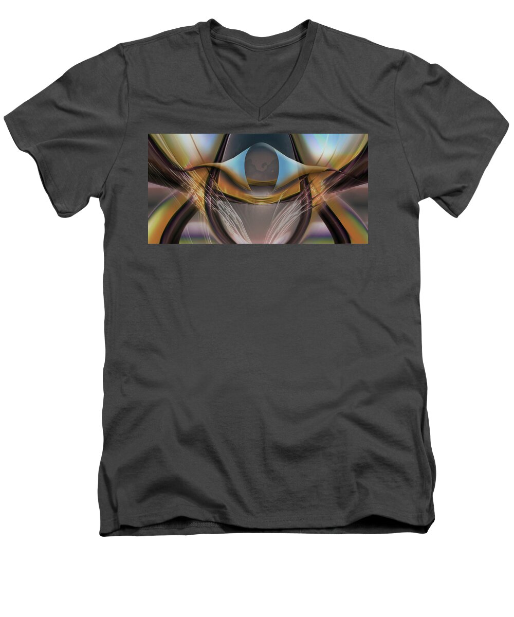 Mighty Sight Studio Men's V-Neck T-Shirt featuring the digital art King of the Skies by Steve Sperry