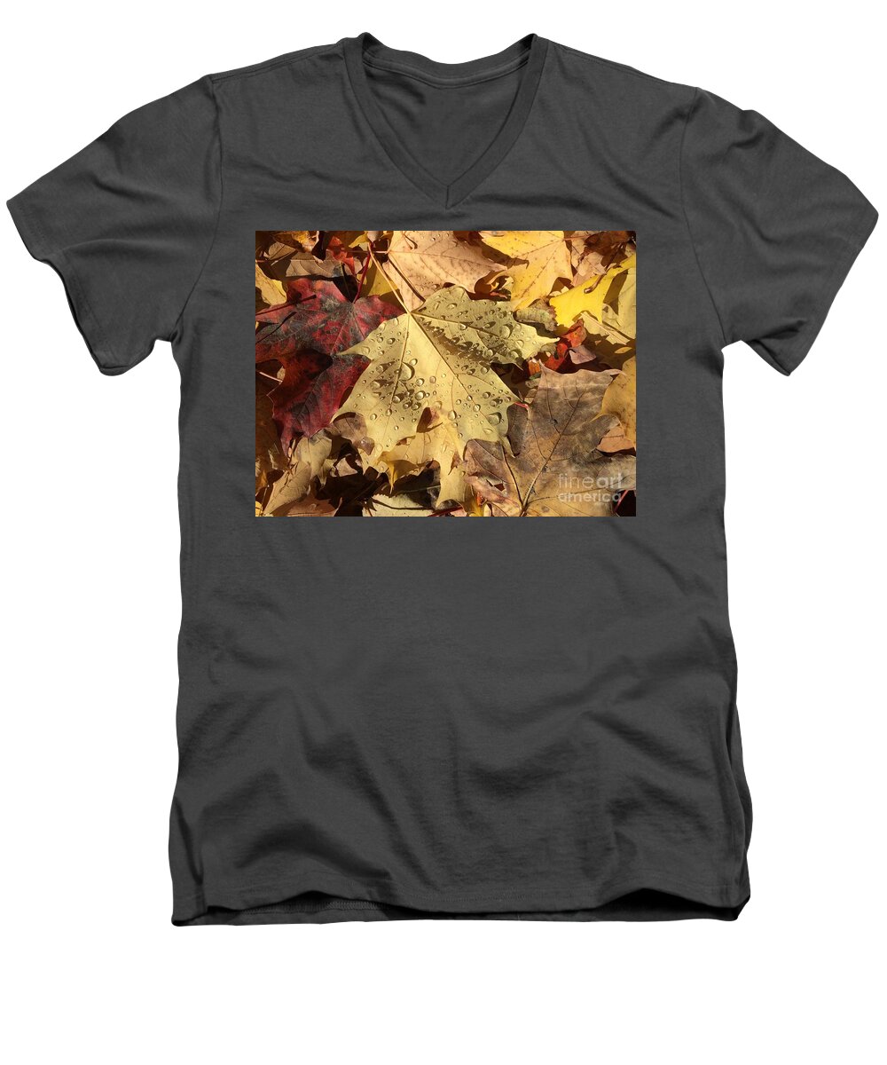 Fall Men's V-Neck T-Shirt featuring the photograph Life Never fall-s by Donato Iannuzzi