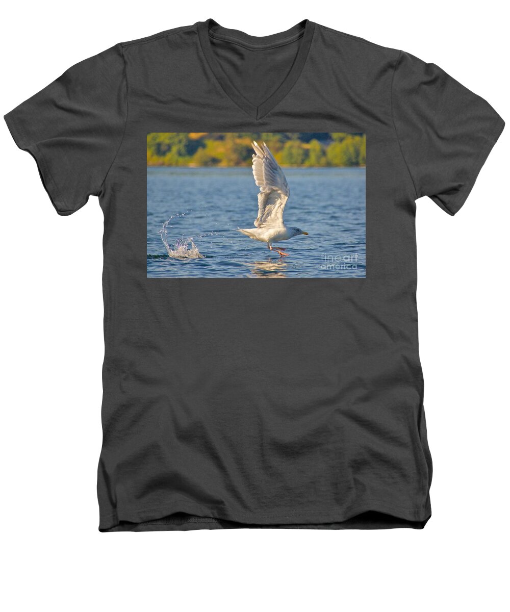 Photography Men's V-Neck T-Shirt featuring the photograph Liftoff by Sean Griffin