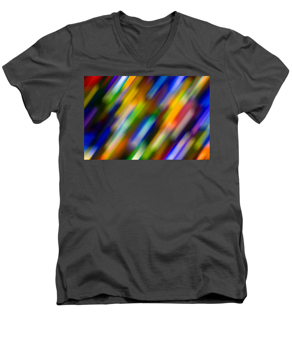 2014 Men's V-Neck T-Shirt featuring the photograph Light in Motion by SR Green