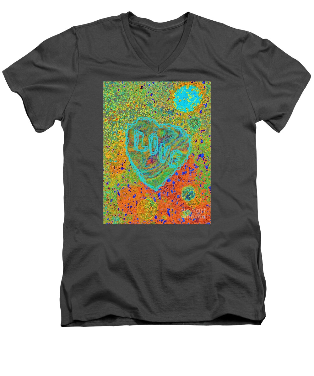 Love Men's V-Neck T-Shirt featuring the photograph Light Love by Jasna Gopic by Jasna Gopic