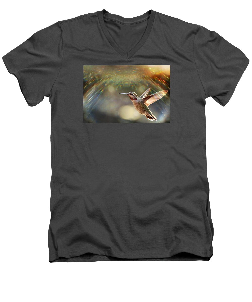 Nature Men's V-Neck T-Shirt featuring the photograph Magic by Rory Siegel