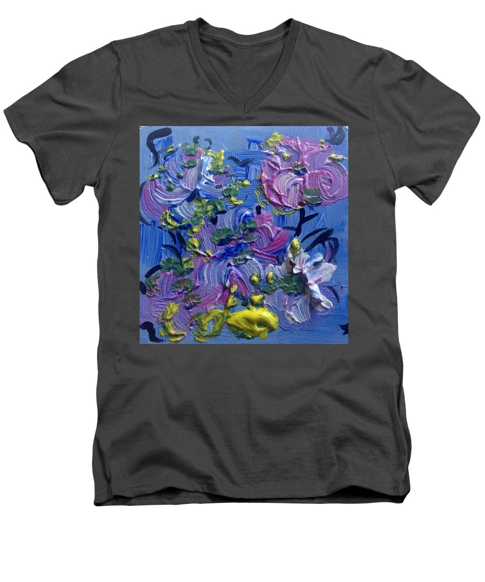Beautiful Men's V-Neck T-Shirt featuring the painting Matter of fact your beautiful by Judith Desrosiers